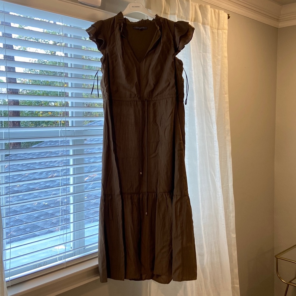 Brown tan dress